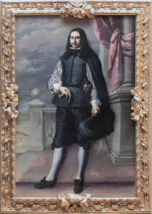 « Toile de fonds - Le gentilhomme un peu rébou » (2025), photocopie, acrylique