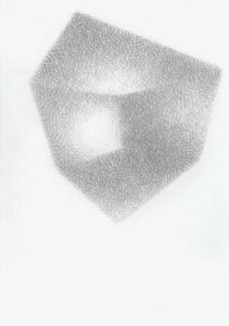 « Cardinal n°2 » (2022), crayon de papier